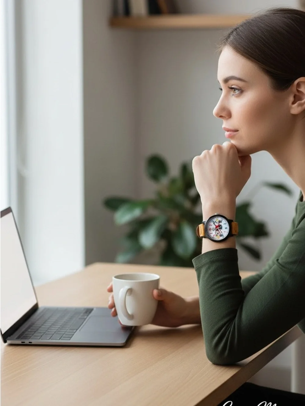 Cartoon Analog Wrist Watch - Brown lowest I can go.